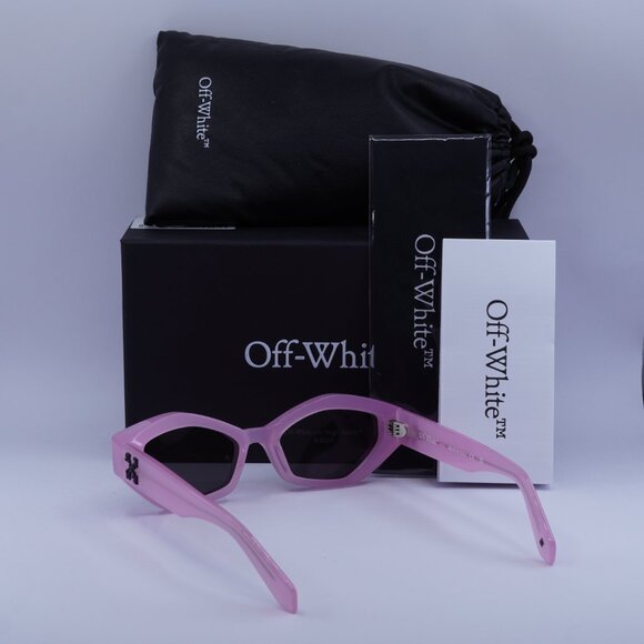 Off-White OERI144 HILO 3007 Cat Eye Sunglasses – Pink/Grey main image 4